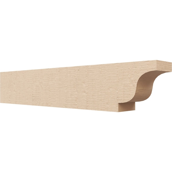 Ekena Millwork 4in. W x 6in. H x 32in. L Newport Woodgrain TimberThane Rafter Tail, Primed Tan RFTUR04X06X32NEWRCPR - main